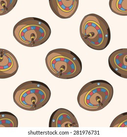 casino roulette , cartoon seamless pattern background
