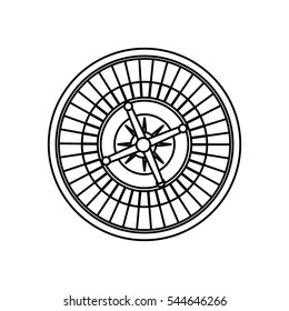 Casino Roulette game icon vector illustration graphic design