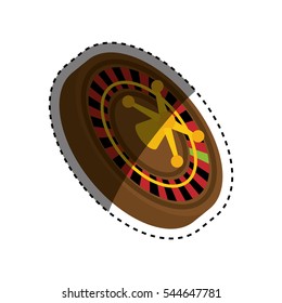 Casino Roulette game icon vector illustration graphic design