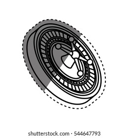 Casino Roulette game icon vector illustration graphic design