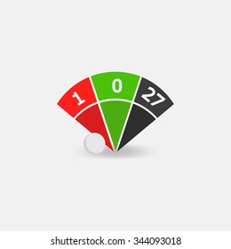 Casino roulette icon 