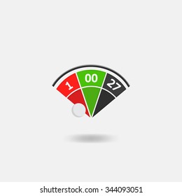 Casino roulette icon 
