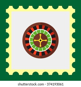 Casino roulette icon