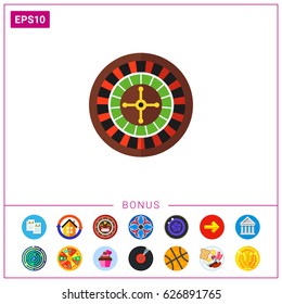 Casino roulette icon