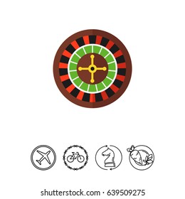 Casino roulette icon
