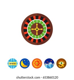 Casino roulette icon