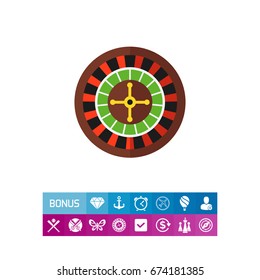 Casino roulette icon