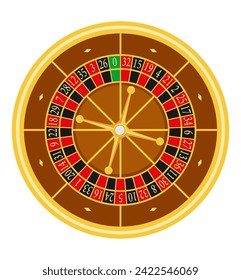 casino roulette stock vector illustration isolated on white background