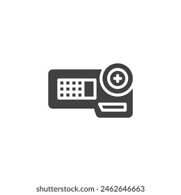 Casino roulette table vector icon. filled flat sign for mobile concept and web design. Roulette Table glyph icon. Symbol, logo illustration. Vector graphics