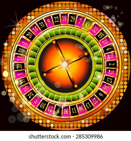casino Roulette. Vector