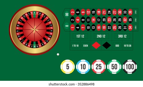 Casino roulette vector