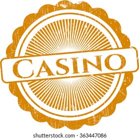 Casino rubber grunge seal