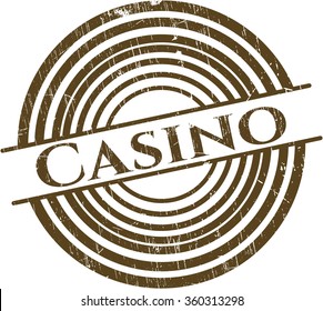 Casino rubber grunge texture seal