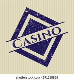 Casino rubber stamp