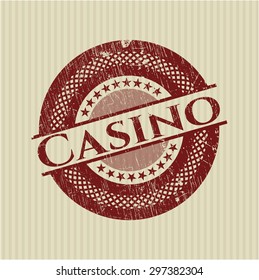 Casino rubber stamp