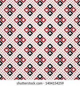 Casino seamless pattern with playing cards suits