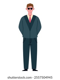 casino security guard isolated design