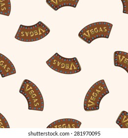 casino sign , cartoon seamless pattern background