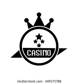 Casino sign icon.