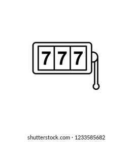 casino sign icon. Element of navigation sign icon. Thin line icon for website design and development, app development. Premium icon