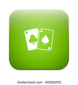 Casino sign icon. Playing card symbol.