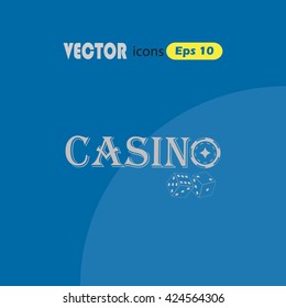 Casino sign. Vector icon