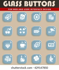 Casino simply symbol for web icons and user interface
