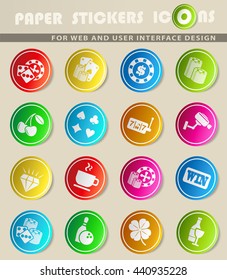 Casino simply symbol for web icons and user interface