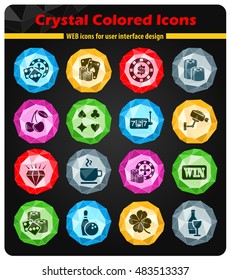 Casino simply symbol for web icons and user interface
