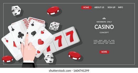 Casino site template concept for members only