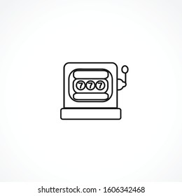 casino slot icon on white background. casino slot icon on white background. casino slot icon on white background. 