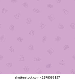 Casino slot icon pattern background for website or wrapping paper. Gambling hand drawn seamless pattern.