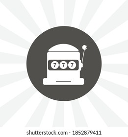 casino slot isolated solid vector icon