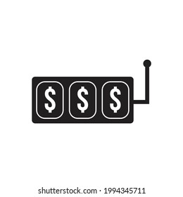 Casino slot machine icon design . vector illustration