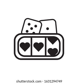 casino slot machine isolated icon vector illustration design