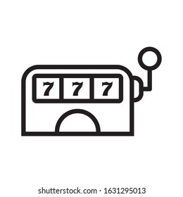 casino slot machine isolated icon vector illustration design
