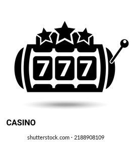 Casino. Casino slot machine isolated on a light background. Vector illustration