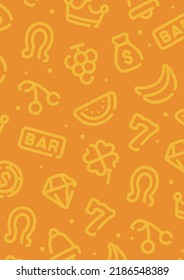 Fondo del patrón de ranura del casino para diseño gráfico.Tamaño A vertical.