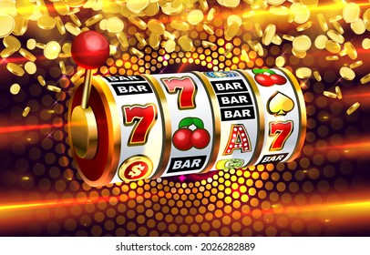 Casino Slots Icons Slot Sign Machine Stock Vector (Royalty Free ...