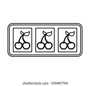Casino slots machine icon vector illustration design