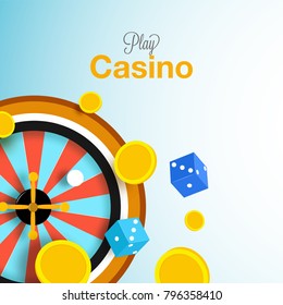 Casino social media banner design decorated with golden glittering playing card symbols.