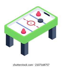 A casino table icon in isometric design 


