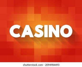 Casino text quote, concept background