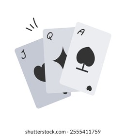 Casino themed, playing card icon design