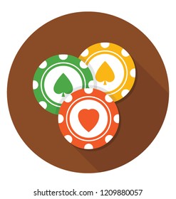 
A casino token to play in casino 
