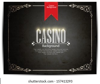 Casino vector background 