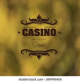 Casino vector background