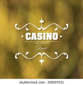 Casino vector background