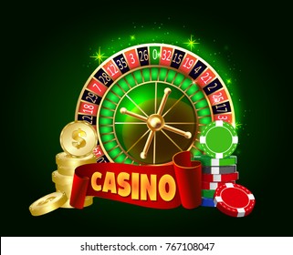 Casino vector concept.