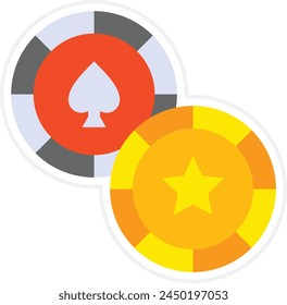 Icono del Vector del casino. Se puede utilizar para la impresión, aplicaciones móviles y de Web.